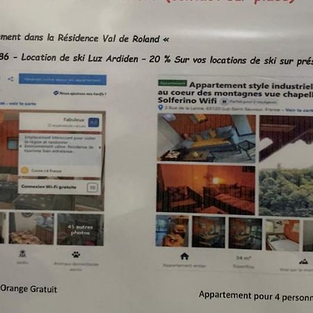 Appartement Tt Confort Au Coeur Des Montagnes Vue Sur Les Montagnes II Wifi Luz-Saint-Sauveur Exteriér fotografie